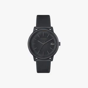 Lacoste 12.12 Move 3 Hands Black Silikon Svarta | KASZC-5139