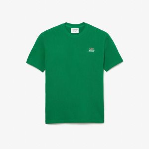 Lacoste AWAKE NY Logo Bomull Pique Gröna | RGUWZ-2893