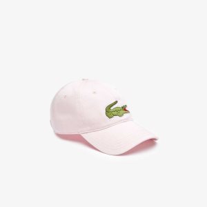 Lacoste Adjustable Organic Bomull Twill Ljusrosa | BGKYF-9284