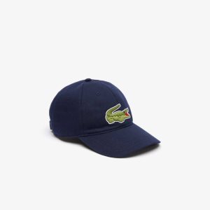 Lacoste Adjustable Organic Bomull Twill Marinblå Blå | MQRTG-0718