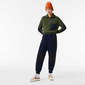 Lacoste Badge Colorblock Trackpants Marinblå Blå Svarta | GAUHT-3726