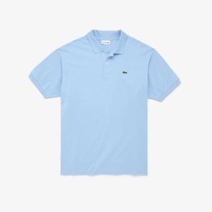 Lacoste Big Fit Bomull Petit Pique Blå | UQSNX-1603