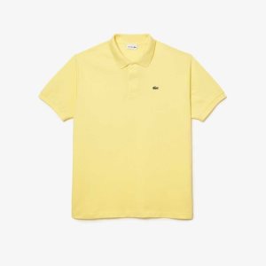 Lacoste Big Fit Bomull Petit Pique Gula | GIMKD-4978