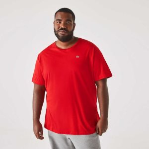 Lacoste Big Fit Crew Neck Bomull Jersey Röda | GQRZL-8106