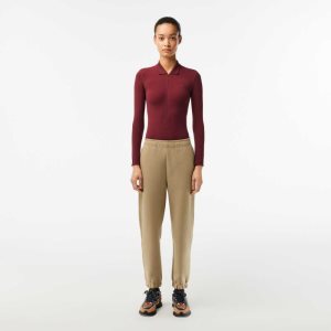 Lacoste Blended Bomull Joggers Beige | HXFGP-7814