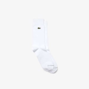 Lacoste Bomull Blend High-Cut Vita | XQNSI-0493