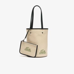 Lacoste Bucket with Removable Pouch Beige | REPWB-0952