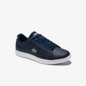 Lacoste Carnaby Evo Mesh-lined Läder Blå | REUBS-2604