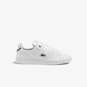 Lacoste Carnaby Pro BL Läder Tonal Vita Marinblå | LJDUZ-1845