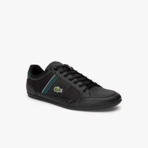 Lacoste Chaymon Syntetiskt And Textil Svarta Mörkgröna | CJXAQ-1563