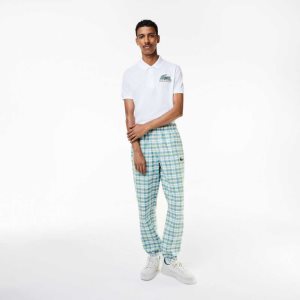 Lacoste Check Print Track Vita | LPZGN-8619