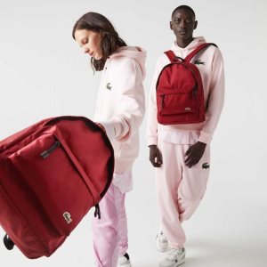 Lacoste Computer Compartment Backpack Röda | QMZIL-2965