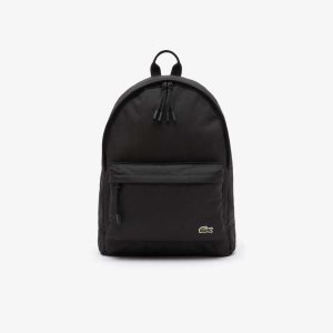 Lacoste Computer Compartment Backpack Svarta | JCIVQ-0921