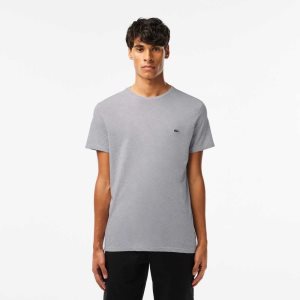 Lacoste Crew Neck Pima Bomull Jersey Grå | VWGHI-0972