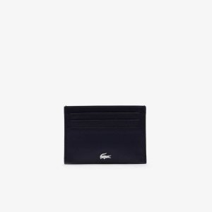 Lacoste Fitzgerald Läder Card Holder Marinblå | AODMH-6285