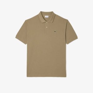 Lacoste Höga Fit Bomull Petit Pique Beige | LPSFU-3647