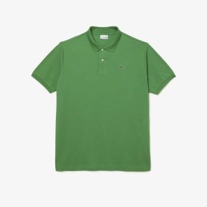 Lacoste Höga Fit Bomull Petit Pique Gröna | XSNWD-4361