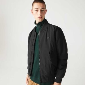 Lacoste Insulated Vadderad Bomber Svarta | BAWGS-9401