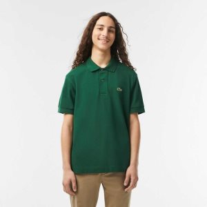 Lacoste Klassiska Fit Heavy Bomull Pique L.12.21 Gröna | UTJAG-8073