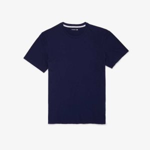 Lacoste Korta Sleeve Lounge Marinblå Blå | JRGKC-0638