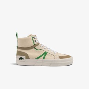 Lacoste L004 Mid Bruna Gröna | TFLQE-1578