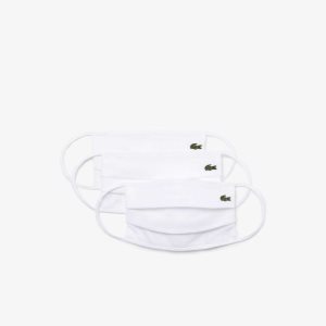 Lacoste L.12.12 Face Masks 3-Pack Vita | LQEMJ-8549