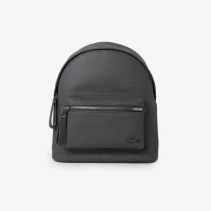 Lacoste Large Front Pocket Backpack Mörkgrå | LWKGD-1354