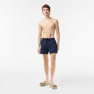 Lacoste Light Quick-Dry Swim Marinblå Blå Gröna | LJGXU-4862