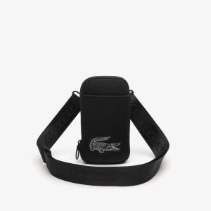 Lacoste Logo Rem Smartphone Holder Svarta | FALJK-2657