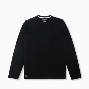 Lacoste Long Sleeve Lounge Svarta | CGTOP-8749