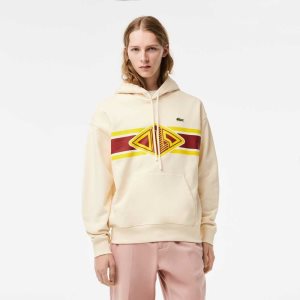 Lacoste Loose Fit Printed Hoodie Vita | FYMEQ-1294