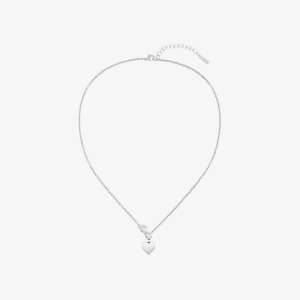 Lacoste Love My Croc Necklace Silver | PEGWJ-4631