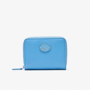 Lacoste Metal Plate Small Zip Wallet Olika Färger | KUISP-1039