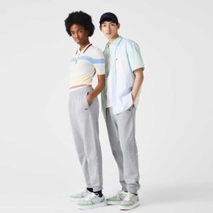 Lacoste Organic Bomull Fleece Jogging Grå | YHUEG-9850