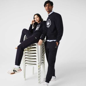 Lacoste Organic Bomull Fleece Jogging Marinblå Blå | UFWZQ-1894