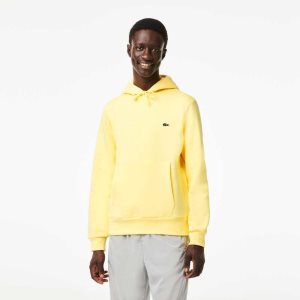 Lacoste Organic Bomull Hooded Gula | ZCAMY-2783