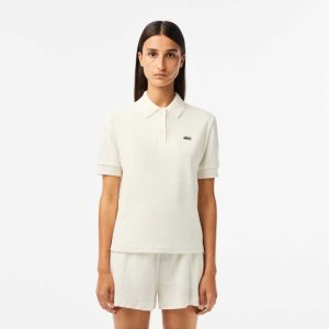 Lacoste Organic Bomull Terry Cloth Vita | VXOJH-6129