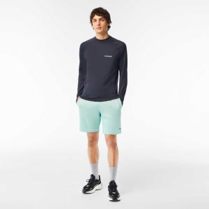 Lacoste Organic Brushed Bomull Fleece Mintgröna | QGZUJ-3701