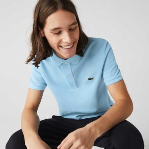 Lacoste Original L.12.12 Slim Fit Petit Pique Bomull Ljusblå | ABPCN-8135