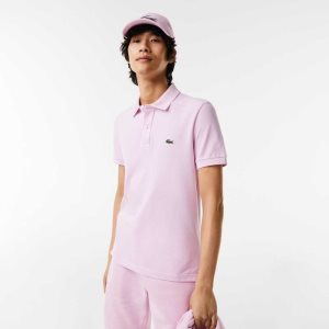 Lacoste Original L.12.12 Slim Fit Petit Pique Bomull Rosa | ABWXS-4103