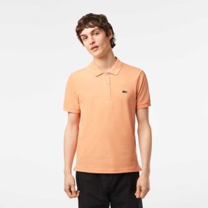 Lacoste Original L.12.12 Slim Fit Petit Pique Bomull Ljusorange | NSZBU-0623