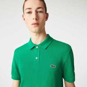 Lacoste Original L.12.12 Slim Fit Petit Pique Bomull Gröna | RIZHV-7284