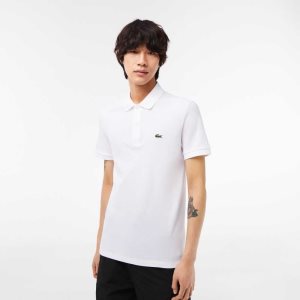 Lacoste Original L.12.12 Slim Fit Petit Pique Bomull Vita | TPZFD-8710