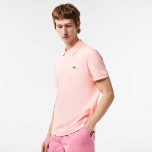 Lacoste Original L.12.12 Slim Fit Petit Pique Bomull Rosa | XLIHO-3872