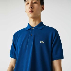 Lacoste Original L.12.12 petit pique cotton Blå | MLIHO-0317