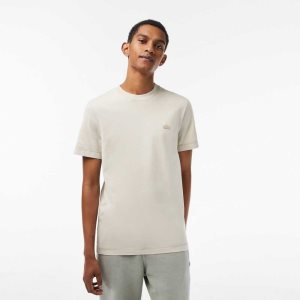 Lacoste Plain Organic Bomull Beige | PZNWD-3974