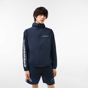 Lacoste Recycled Polyamide Korta Track Blå | FSXUQ-3547