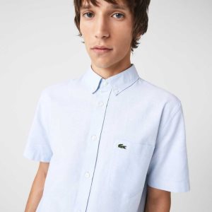 Lacoste Regular Fit Bomull Blå | KMQEV-3891