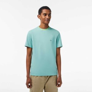 Lacoste Regular Fit Branded Collar Mintgröna | MSKBN-6415