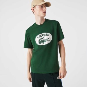 Lacoste Regular Fit Branded Monogram Print Gröna | NLSUQ-3284